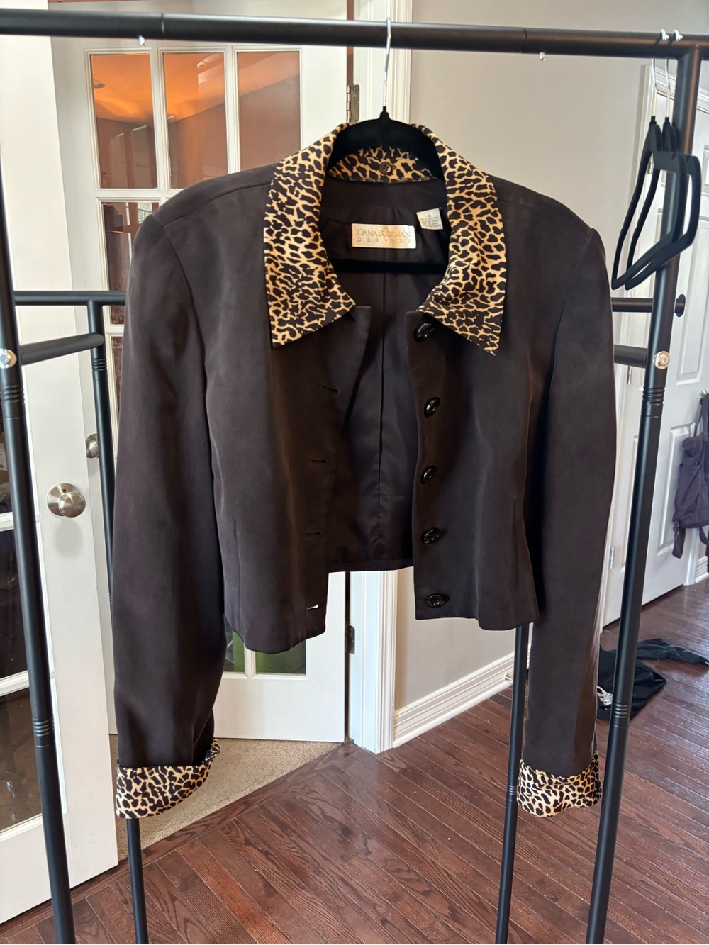 100% Silk vintage Animal Print Blazer